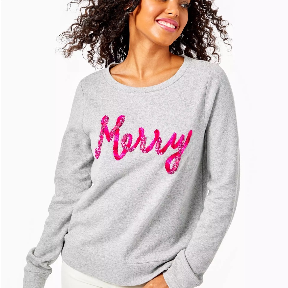 🛑SOLD🛑 NWT Lilly Pulitzer Merry Sweatshirt - M